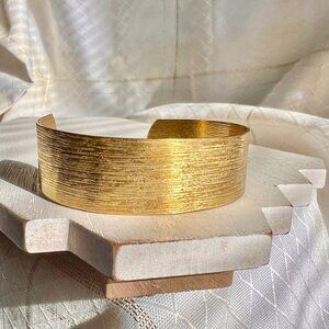 Brass Cuff Bracelet, Handmade Contemporary Western Brass Bracelet